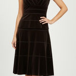 Tadashi Shoji TADASHI Velvet Tiered Skirt Corset Top Dress Set Witchy Whimsigoth Y2K Size S Photo 0