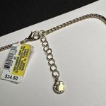 Charter Club Purple & Blue Rhinestone Gold Tone Necklace Adjustable Length $34 Photo 4