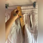 Athleta Cabo Linen Jogger Micro Cheetah Abalone Grey White 2 EUC Photo 10