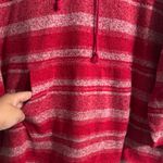 Sunday Red and White Striped Hoodie Size 1X Photo 3