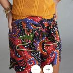 Farm Rio Anthropologie Seaside Dream Printed High Waisted Beaded Shorts Photo 0
