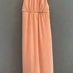 Show Me Your Mumu Show Me You Mumu Light Pink Chiffon Lined Maxi Dress, Low Back Photo 0