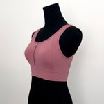 Varley  Dusty Rose Front Zip Performance Sports Bra in Size XS Photo 3