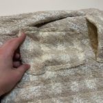 Smythe Cream Tweed Houndstooth Blazer Tan Size 10 Photo 9