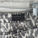 Paige Rosie HW x Jeans Women 2 26 Gray Leopard Print Poppy Slim Crop Flare Edgy Photo 5