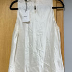 Theory  Ivory Sleeveless Cowl Neck Blouse - Size Large Photo 0