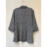 Lior Black White Tweed Peplum Jacket – Size Large Photo 2