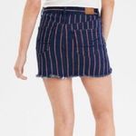American Eagle  Denim Striped Hi-Rise Mini Skirt Photo 1