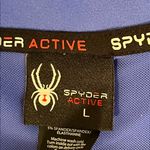 Spyder Performance Zip Up Jacket Stylish Activewear Blue Jacket Size Large Photo 3