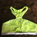 Beach Bunny  Neon Galaxy Yellow Racerback Bikini Top nwt Photo 4