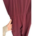 Banana Republic Jumpsuit Sleeveless Wide Leg Maroon Burgundy Women's Size XL Photo 7