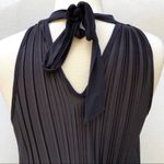 Swatch Color Womens size small black sparkly Pleated Mock Neck Top Photo 4