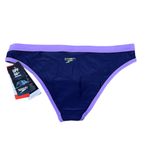 Speedo NWT Peacoat Purple Trim Swim Hipster Bikini Bottom XS Photo 5