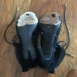 Joie (REVOLVE $295)  Raquel Lace Up Heels Black Witchy Whimsy Fairy Goth 38.5 8.5 Photo 5