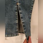 Free People  We The Free Mid Rise Double Dutch Slit Skinny Blue Jean Size Medium Photo 5