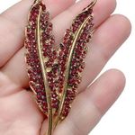 Rare Vintage Coro Leaf Pin Brooch Signed Coro Photo 0