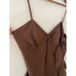 SKIMS NWT  Bodysuit Silk Spandex Teddy Cocoa Chocolate Brown 2X Lingerie Photo 2