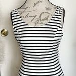 Cals Dress Womens Sz Large Striped Open Back Skater Mini Baddie Cocktail Y2K Black Photo 5