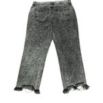 Free People  Distressed Maggie Mid Rise Black Bottlerocket Jeans 30 New Photo 2