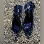 PRELOVED TWO LIPS SEQUIN SLINGBACK HEELS Blue Size 8 Photo 1