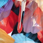 Milano Colorful Watercolor Short Sleeve Casual Vibrant Lightweight Top S Yellow Photo 7