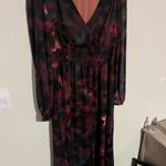 Sofia Jeans Women's Empire Dress with Long Sleeves, Mid Calf size M Purple Size M Photo 6