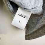 Made For Italic Shirt Womens Large Grey Crew Neck Long Sleeve Embroidered Gray Photo 12