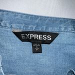 EXPRESS Denim Lace Up Shirt Photo 2