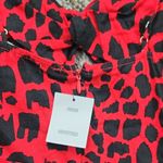 Kimchi Blue Urban Outfitters Red Leopard Cut Out Romper 2 Photo 9
