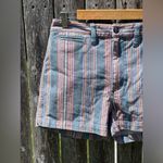 Madewell Emmett Shorts in Rainbow Stripe Photo 4