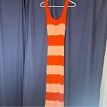 Zimmermann  Tank Bodycon Midi Dress in Coral & Shell Pink Rugby Stripe Size 0 Photo 6
