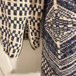 Lucky Brand  Geometric Navy and Cream Cardigan Women's Medium VTG Photo 5
