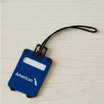 American Airlines Logo Mini Suitcase Luggage Baggage Suitcase Bag Tag Keychain Blue Photo 1