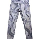 Athleta  Gray Swim Leggings with Dynamic Swirl Pattern Photo 0
