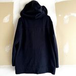 Lucky Brand  Black Label Double Breasted Overcoat Hooded Pockets Cotton Navy XL Photo 3