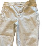 Talbots  Flawless High Waist Jeggings Crop‎ White Denim Jeans Size 14 Photo 6