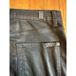 7 For All Mankind  Jeans Womens 31 Black Blair Denim Silver Stripe Skinny Pants Photo 5