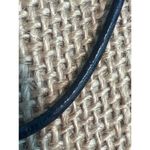 Plumeria Hawaiian Shell Flower Pendant Necklace 18kt GP Black Leather Cord 17" Pink Photo 2