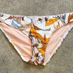 Cupshe  Neutral Floral Print Low Rise Hipster Bikini Swim Bottoms Size L Photo 2