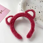 Korean Cute Plush Bear Ears Headband Photo 2