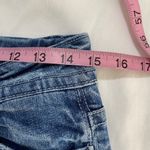 Miss Me Low Rise Straight Leg Cuffed Distressed Blue Jean Back Flap Pocket SZ 27 Photo 2