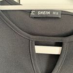 SheIn Black Keyhole neck scallop trim tunic dress SZ xs Photo 9