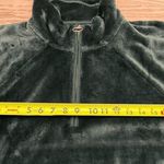 Hollister  Quarter Zip Forest Green velour Photo 4