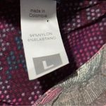 Maaji  Women’s Size L Purple Snakeskin Horse Print Mesh Full Zip Jacket Photo 4