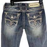 Rock Revival Jeans Women's Embellished Pockets Dark Wash Denim Skinny Jeans Photo 1
