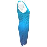 Anthropologie BB Dakota Steve Madden Deep‎ Skies Ombré Ruched Dress Size L NWT Blue Size L Photo 1