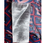 Motherhood Maternity Wrap Dress Geometric Print Short Sleeve Burgundy PinkBlue M Red Size M Photo 5