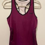 FILA  Purple V Neck Workout Tee Photo 0