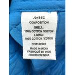 DRA Los Angeles Quilted Floral Print Button Front Jacket Medium Blue Yellow Pink Photo 3