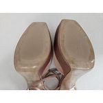 ZARA  Strappy Satin Chunky Platform Heels NEW Beige US Size 8 EU Size 39 Photo 10